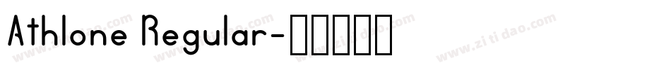Athlone Regular字体转换